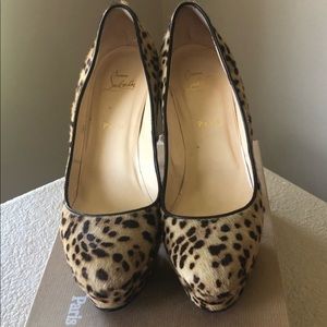 Christian Louboutin Platform Pony Leopard Heel
